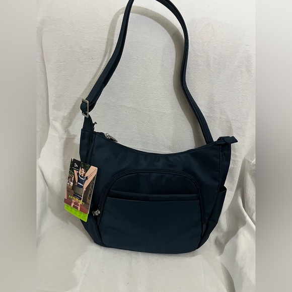 Travelon Anti-theft Classic Crossbody Bucket Bag brandclub - Picture 4 of 7